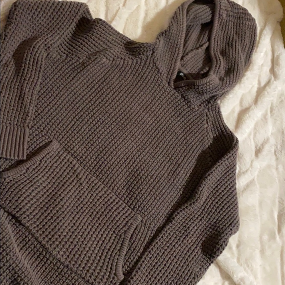 BDG | gray knit hoodie